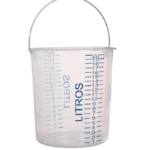 Balde PP de polipropileno graduado