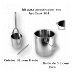 Coletor de Amostras em Inox 304 kit
