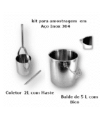 Coletor de Amostras em Inox 304 kit